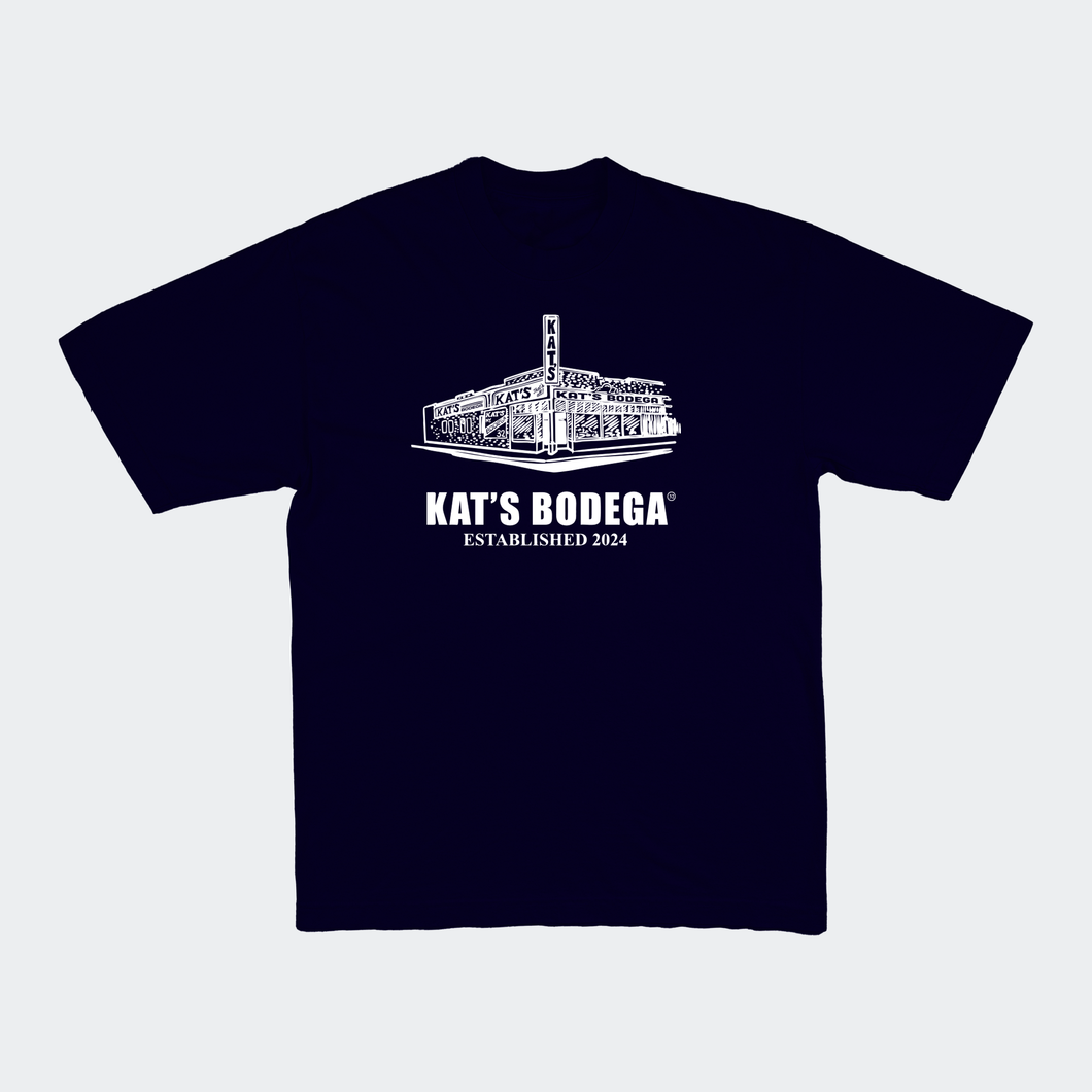 Kat's Bodega Tee / Navy